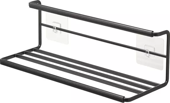 Крючок для пленки Yamazaki Jitsugyo, широкий держатель для бутылок L, черный, W32 xx, крючок, не сливное отверстие для кухни, панель под раковиной, простая установка, корпус 7761 чёрный