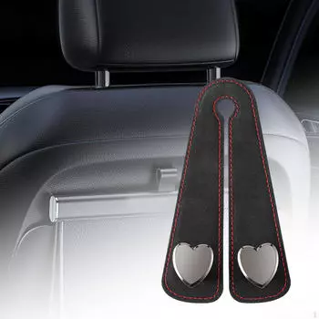 Крючок для подголовника автокресла, подставка для телефона, аксессуары для интерьера, органайзер на спинку сиденья, автомобильный крючок для коричневый