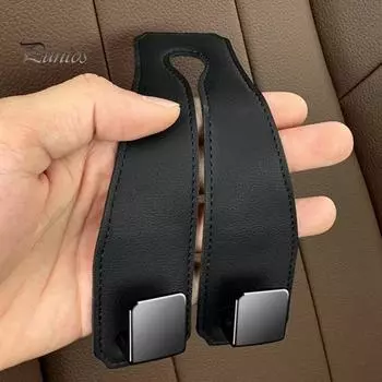 Крючок для подголовника автокресла, прочный, несущий, простая установка, компактный размер, крючок для автомобильного кошелька, вешалка, аксессуары для внутренней организации чёрный