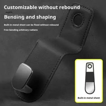 Крючок для подголовника автомобильного сиденья, органайзер для хранения, прочный несущий гладкий край, универсальный, простой в установке, многофункциональный крючок для автокресла чёрный