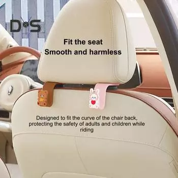 Крючок для подголовника автомобильного сиденья, сверхмощный многофункциональный органайзер на спинку сиденья, вешалка для автомобиля, аксессуары для салона автомобиля Bear