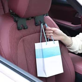 Крючок для подголовника автомобильного сиденья из углеродного волокна держатель для мобильного телефона в автомобиль универсальный держатель для сумки, кошелька, пальто аксессуары для салона автомобиля