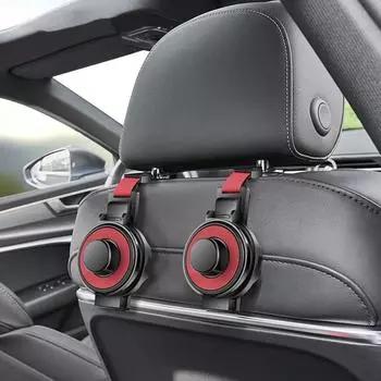 Крючок для подголовника автомобильного сиденья, многофункциональный держатель для стакана с водой, органайзер для заднего сиденья автомобиля, вешалка для сумочки, аксессуары для салона автомобиля красный