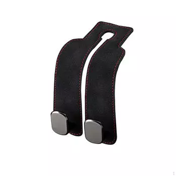 Крючок для подголовника Вешалка для заднего сиденья Простые в использовании гибкие компактные автомобильные сиденья Двойные для чёрный