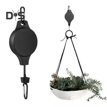 Крючок для подвешивания растений, прочный выдвижной крючок для подвешивания растений, регулируемый крючок для подвешивания растений для уличного сада, цветочных корзин, горшков, кормушек для птиц белый