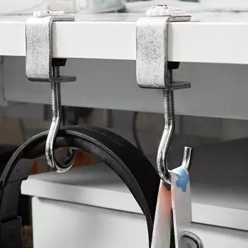 Крючок для подвешивания Регулируемые вращающиеся съемные крючки для края стола Настольные крючки Органайзер для книг на рабочем столе Большая грузоподъемность A