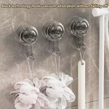 Крючок для полотенец без сверления Съемные крючки с вакуумной присоской Крючок для держателя полотенец для ванной комнаты Крючок для кухонного полотенца Аксессуары для дома