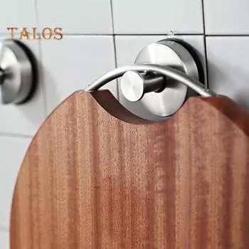 Крючок для полотенец Прочный несущий крючок для широкого применения Износостойкий Отличный крючок для одежды на присоске для душа Кухонные принадлежности серебряный