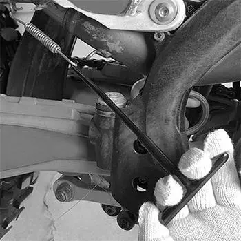 Крючок для пружины выхлопной трубы мотоцикла, универсальная Т-образная ручка, съемник пружины выхлопной трубы, инструмент для установки и ремонта крючков чёрный