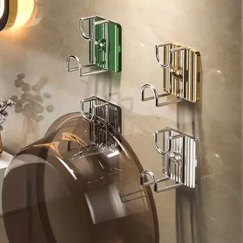 Крючок для раковины, бесследный, прочный, несущий, многоцелевой, настенный, самоклеящийся, органайзер для ванной комнаты и кухни белый