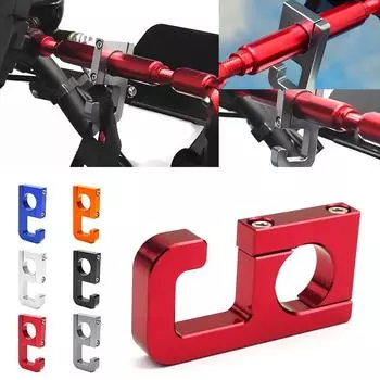 Крючок для руля мотоцикла, многофункциональный крючок, крючок для шлема типа 69, 22 мм, место для хранения, модифицированный крючок для руля из алюминиевого сплава синий