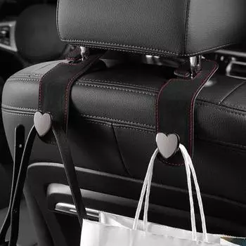 Крючок для спинки автомобильного сиденья, органайзер, износостойкий, прочный, несущий, универсальный, простой в установке, крючок для хранения на заднем сиденье автомобиля, аксессуары чёрный