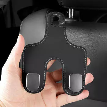 Крючок для спинки сиденья автомобиля Гибкие внутренние аксессуары для кошельков Сумки Black