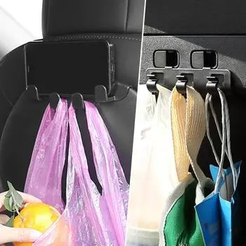 Крючок для спинки сиденья автомобиля, стойка для хранения ABS, аксессуары для салона автомобиля, крючок для багажника, крючок для перчаточного ящика второго пилота для Tesla /Y Q3S5