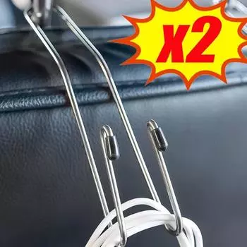 Крючок для спинки сиденья автомобиля, универсальный скрытый держатель для подголовника сиденья, крючок из нержавеющей стали, органайзер для салона автомобиля, аксессуары