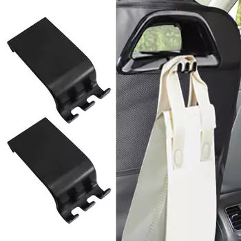 Крючок для спинки сиденья Крючки для подголовника Подвесные зонтики, задняя часть салона автомобиля Glossy Black