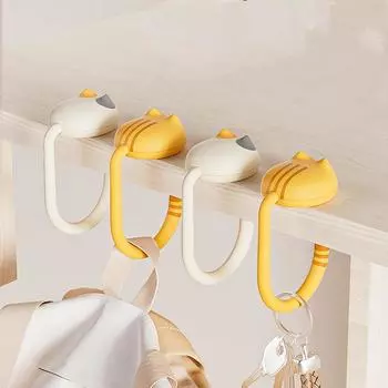 Крючок для сумки, край стола, артефакт, регулируемый школьный стол, специальный крючок для сумки, общежитие жёлтый