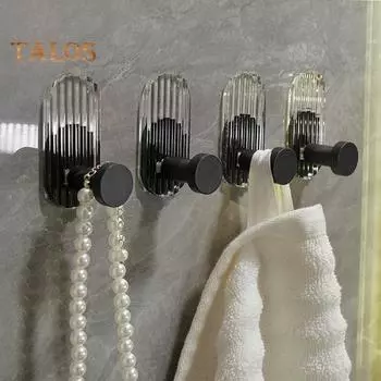 Крючок для сумки, прочная несущая способность, многофункциональный акриловый удобный крючок для одежды без дырокола, принадлежности для ванной комнаты серый