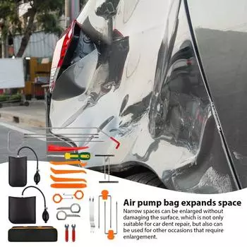 Крючок для удаления вмятин на автомобиле Инструменты для ремонта кузова автомобиля Профессиональный набор стержней для ремонта вмятин на автомобиле Инструменты для ремонта кромок дверей и кузова автомобиля