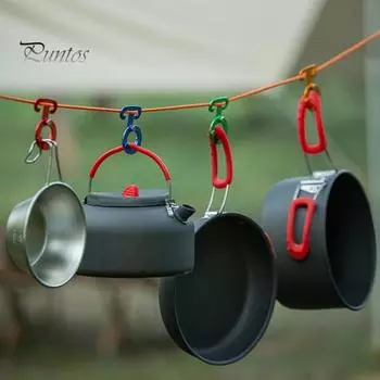 Крючок для ветровой веревки, быстросъемная пряжка, нержавеющая, устойчивая к коррозии, конструкция с ушным креплением, ветровая веревка, пряжка для палатки, аксессуары для кемпинга красный