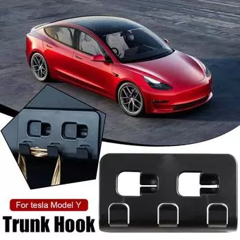 Крючок для заднего багажника для Tesla Model Y, держатель для зонта, вешалка для сумок, органайзер для экономии места в автомобиле, аксессуары для интерьера