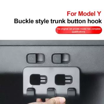 Крючок для заднего багажника для Tesla Model Y, держатель для зонта, вешалка для хранения вещей, аксессуары для органайзера для автомобиля чёрный