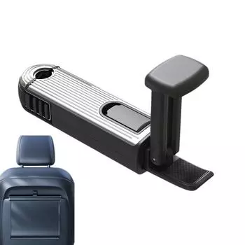 Крючок для заднего сиденья автомобиля, сумка для телефона в салоне автомобиля, вешалка-органайзер, держатель для подголовника, крючок, автомобильные аксессуары серебряный