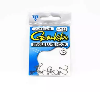 Крючок Gamakatsu для одинарной приманки, размер 10, 10 шт. В упаковке (5583)