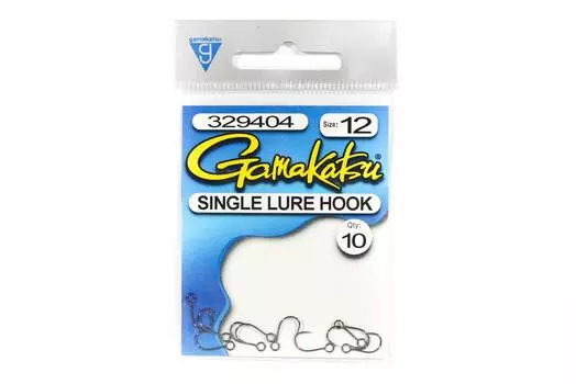 Крючок Gamakatsu для одинарной приманки, размер 12,10 шт. В упаковке (5576)