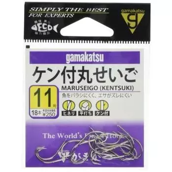 Крючок Gamakatsu Maru Seigo Белый Нет. 16 Рыболовный крючок