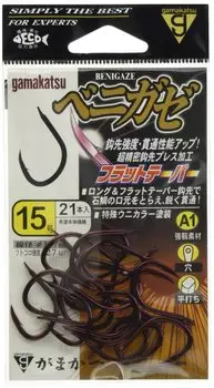 Крючок Gamakatsu одинарный A1 Benigaze No. 15 21 шт. Морской еж цветной 67373