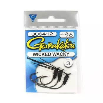 Крючок Gamakatsu Wicked Wacky, размер 2/0,3 В упаковке (4585)