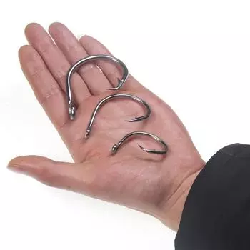 Крючок из нержавеющей стали большого размера для морской рыбалки, смещенный круглый крючок с колючками для тунца, акулы, лодки, троллинговой рыбалки 12/0 14/0 16/0 #16/0