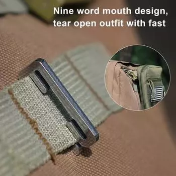 Крючок из нержавеющей стали для кемпинга S-образный двусторонний рисунок 9 Прочный металлический легкий портативный пряжка для вешалки для альпинизма на открытом воздухе, пешего туризма и рюкзака A