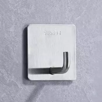 Крючок из нержавеющей стали, прочный клейкий крючок, крючок для задней двери, фурнитура, крючок для одежды, металлический крючок без перфорации 4.5*4.5*2