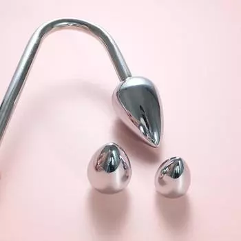 Крючок из нержавеющей стали с 3 съемными бусинами