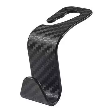 Крючок из углеродного волокна для подголовника автомобильного сиденья, органайзер для заднего сиденья, вешалка для сумок, кронштейн для одежды, аксессуары для салона автомобиля, 1 шт.