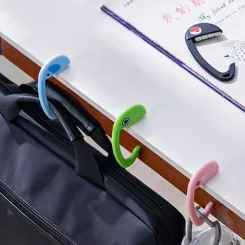 Крючок Креативная вешалка для сумок в форме зубов Портативная нескользящая не требует сверления Быстрая установка Легкие крючки для удобства организации чёрный