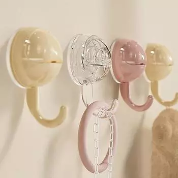 Крючок на присоске, прочный съемный настенный крючок, многоразовый крючок для хранения одежды, шляпы, полотенец, для дома, ванной комнаты