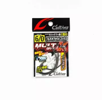 Крючок Owner B-13 с несколькими смещениями X, размер 6/0 (6883)