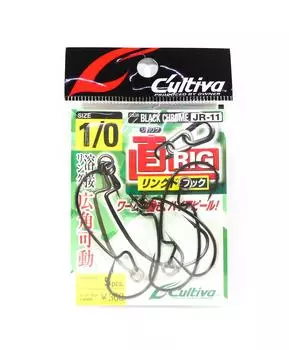 Крючок Owner JR-11 Jika Rig с кольцом-червяком, размер 1/0 (7903)