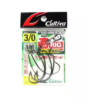 Крючок Owner JR-11 Jika Rig с кольцом, размер 3/0 (7910)