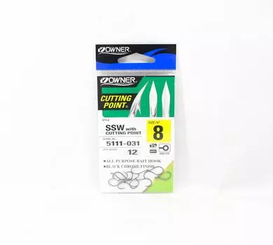 Крючок Owner SSW Cutting Point, размер 8, черный (8189)