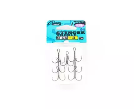 Крючок Owner ST-36 BC тройной, черный, размер 4 (8539)