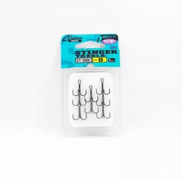 Крючок Owner ST-36 BC тройной, черный, размер 8 (8508)