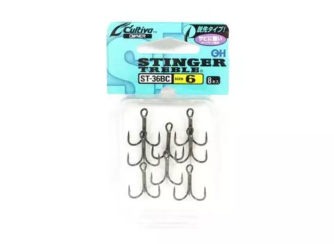 Крючок Owner ST-36 BC тройной, черный, размер 6 (8515)