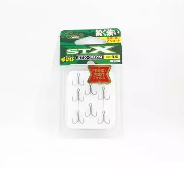 Крючок Owner STX-38 Stinger Treble Extra Treble, размер 14 (6772)