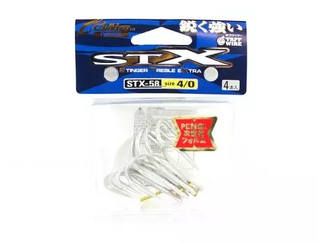 Крючок Owner STX-58 Stinger Treble Extra Treble, размер 4/0 (9321)