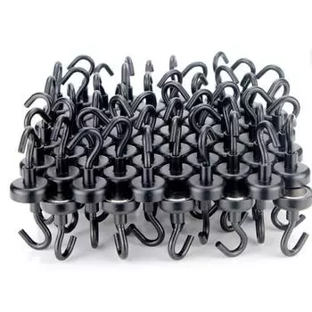 Крючок портативный постоянный многоцветный сильный магнитный крючок для дома серебряный