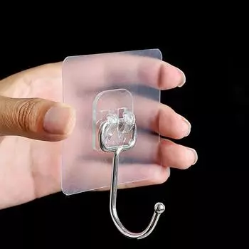 Крючок прочный клей настенный несущий дверь свободный дырокол крючок для одежды кухонный крючок не оставляющий следов липкий крючок 6*6cm золотой